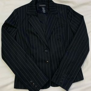 Club Monaco Striped Black Blazer | Size 8